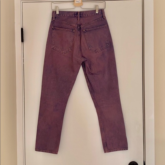 Agolde Riley High Rise Straight Crop Jeans - Picture 5 of 10